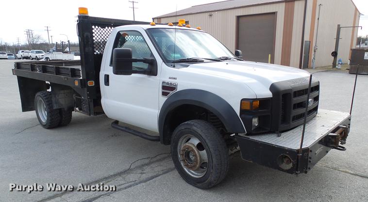 image for item DF7097 2008 Ford F550 Super Duty dump flatbed truck