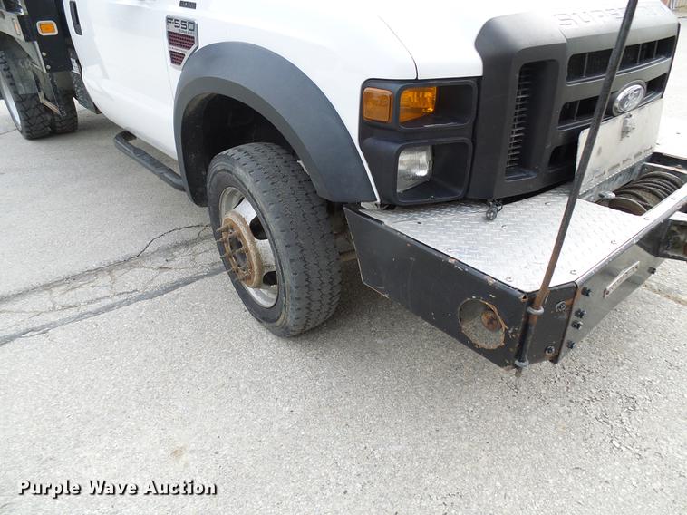 image for item DF7097 2008 Ford F550 Super Duty dump flatbed truck