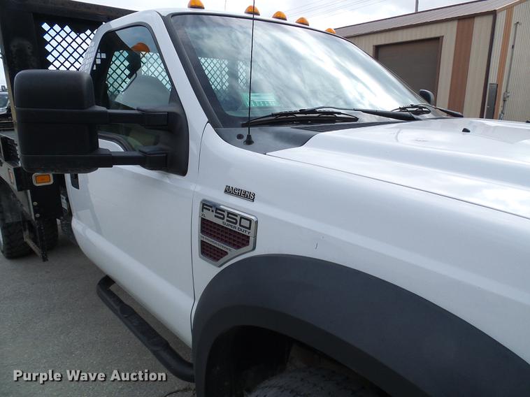 image for item DF7097 2008 Ford F550 Super Duty dump flatbed truck