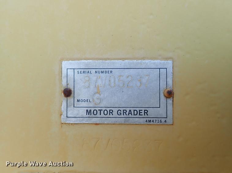 image for item DF8707 1980 Caterpillar 120G motor grader