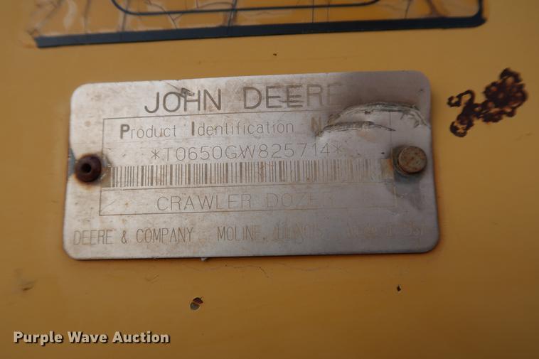 image for item DG3338 1997 John Deere 650G LGP Series IV dozer