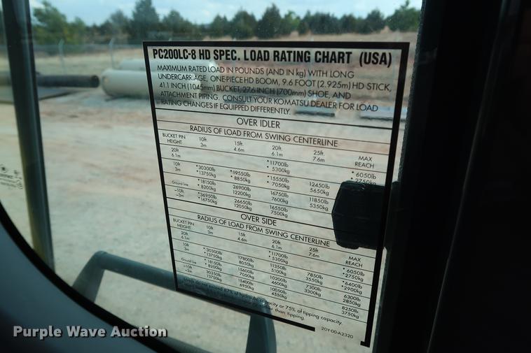 image for item DG3339 2012 Komatsu PC200LC-8 excavator