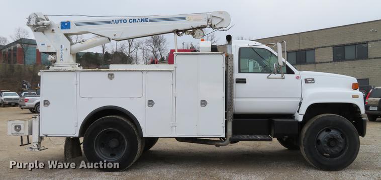 image for item DG3837 1998 GMC C7500 service truck with crane