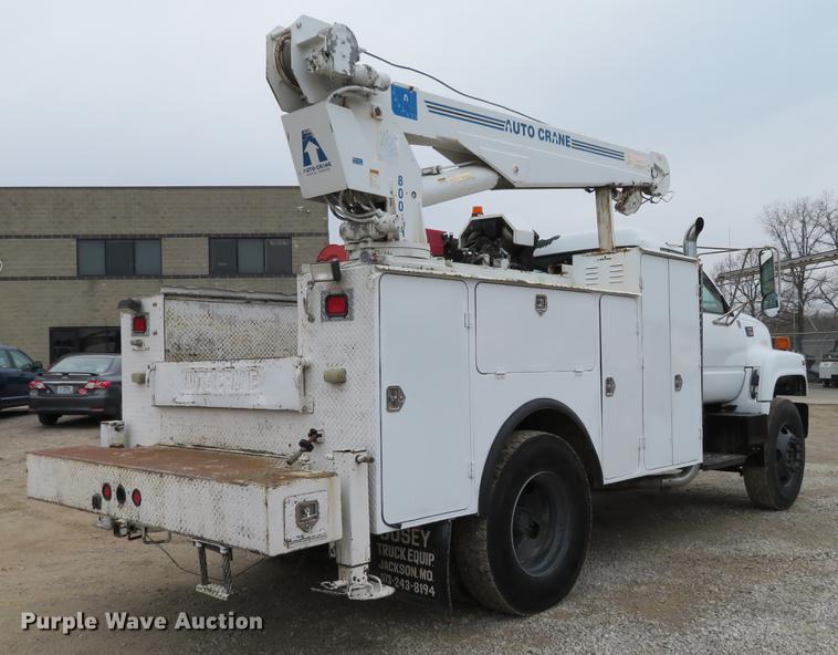 image for item DG3837 1998 GMC C7500 service truck with crane