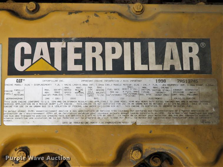 image for item DG3837 1998 GMC C7500 service truck with crane