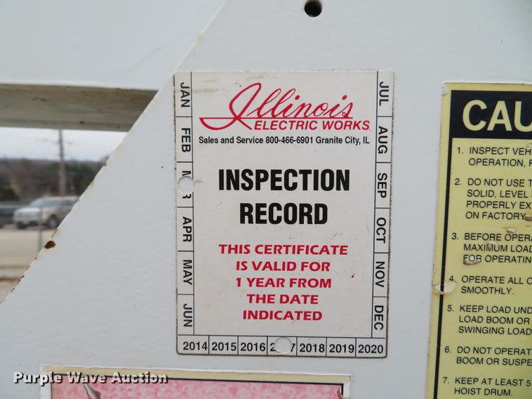 image for item DG3837 1998 GMC C7500 service truck with crane