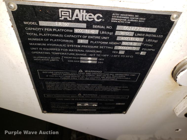 image for item EN9759 2015 Freightliner M2 106 Altec forestry bucket truck