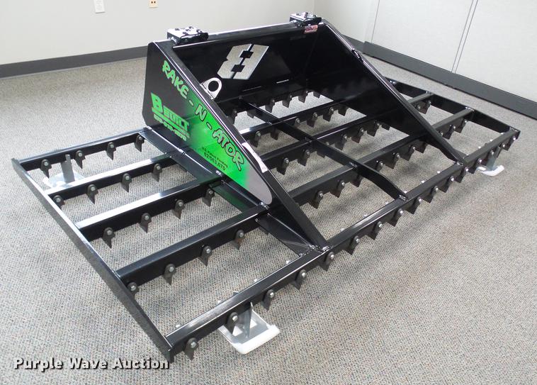 image for item EP9815 2018 B-Built Manufacturing Rake-N-Ator skid steer rake