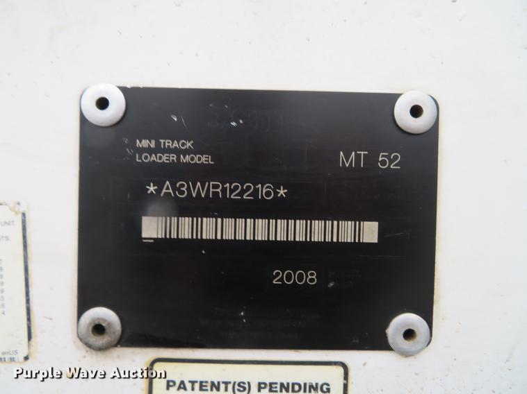 image for item EV9567 2008 Bobcat MT52 compact utility loader