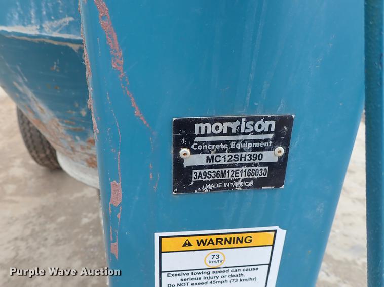 image for item FH9645 Morrison MC12SH390 concrete mixer