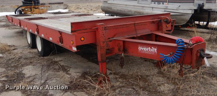 image for item FI9548 2004 Overbilt tilt deck equipment trailer