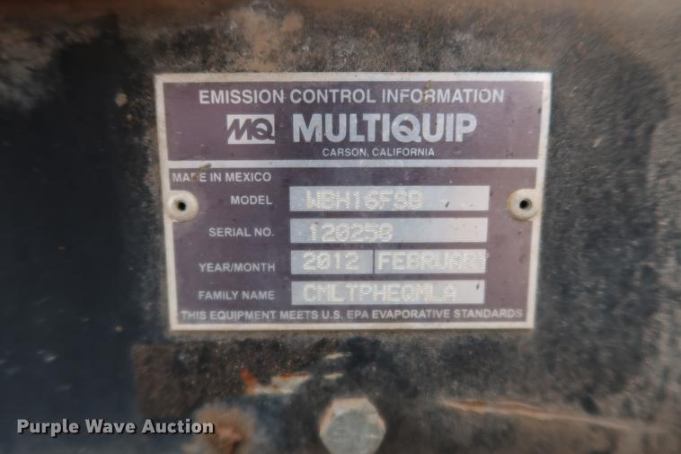 image for item FI9761 2012 Multiquip Whiteman WBH16FSB concrete dispenser