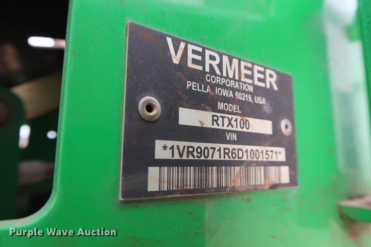 image for item FI9762 2013 Vermeer RTX100 trencher