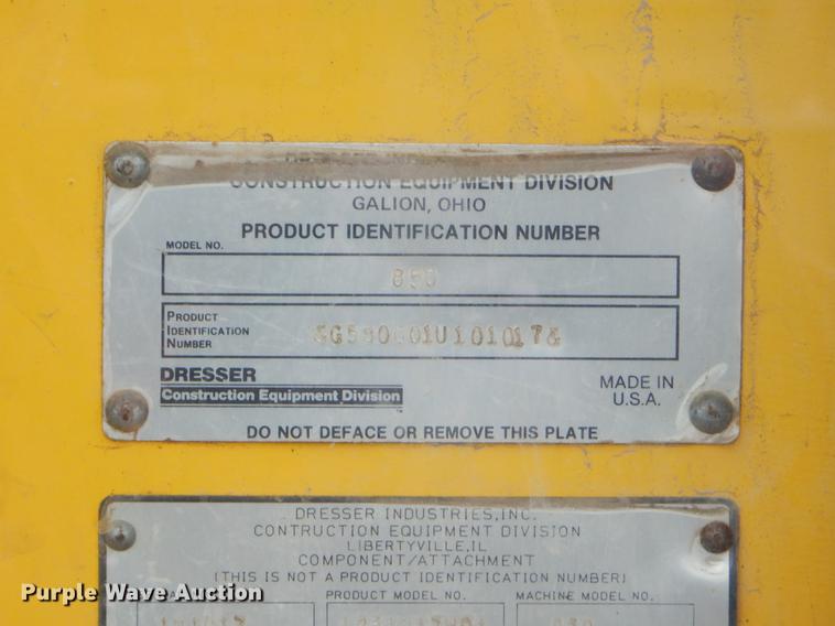 image for item FQ9505 1990 Dresser 850 motor grader