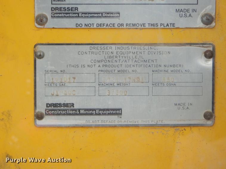 image for item FQ9505 1990 Dresser 850 motor grader