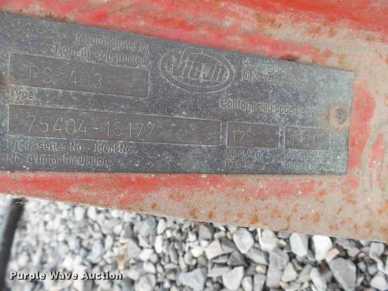 image for item DD2342 1991 Vicon PS403 broadcast spreader