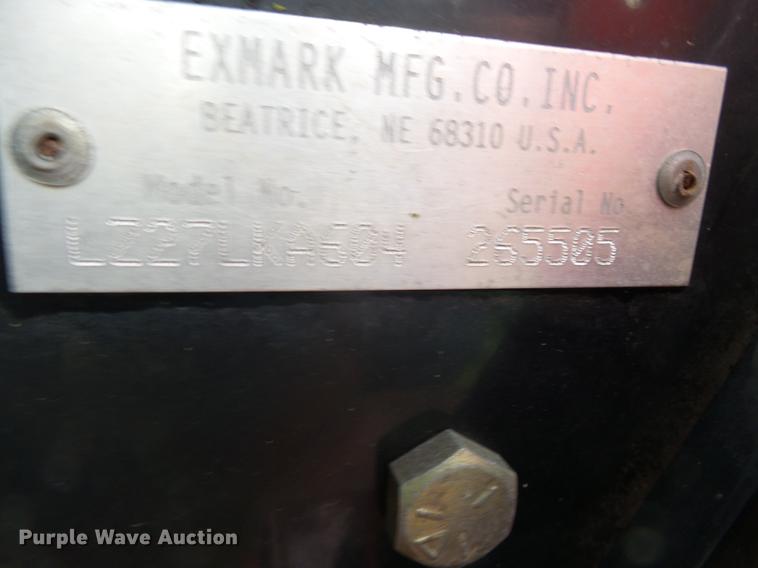 image for item DD2348 2001 Exmark LZ271KA604 ZTR lawn mower