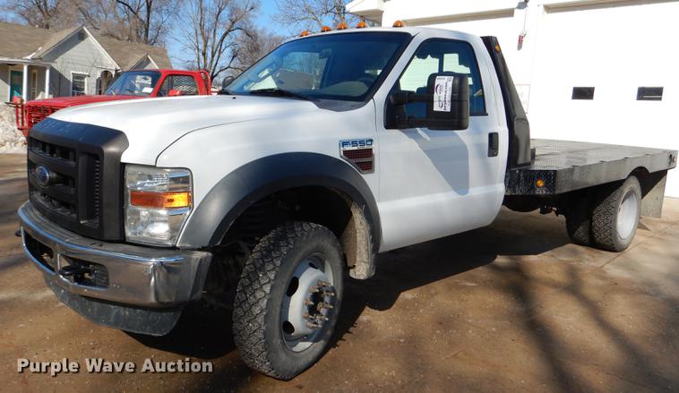 image for item DE0094 2008 Ford F550 Super Duty XL flatbed truck