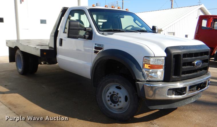 image for item DE0094 2008 Ford F550 Super Duty XL flatbed truck