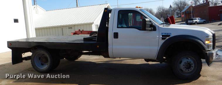 image for item DE0094 2008 Ford F550 Super Duty XL flatbed truck
