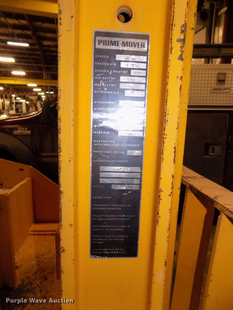 image for item DE7585 Prime Mover RC30 forklift