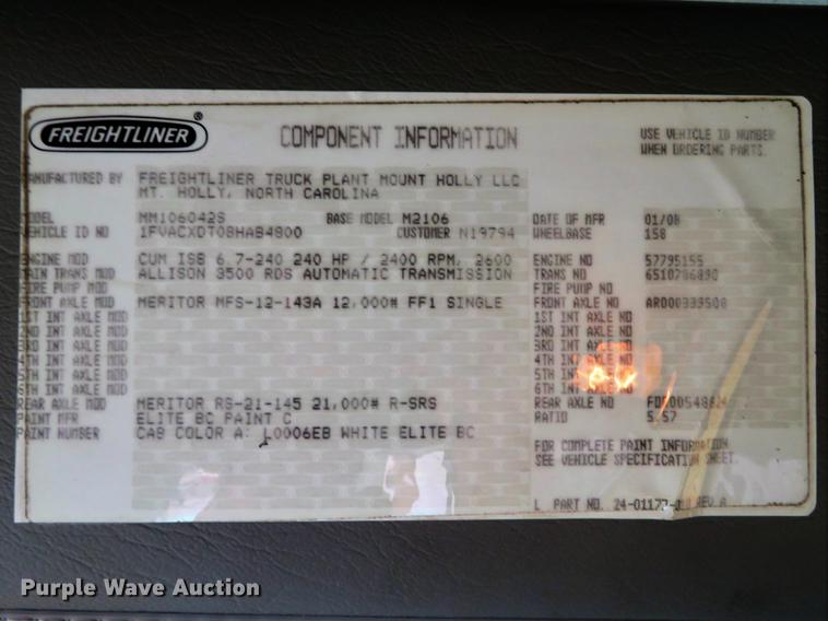 image for item DG3835 2008 Freightliner Business Class M2 bucket truck