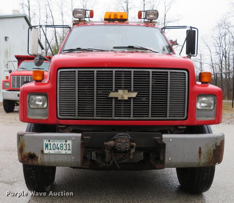 image for item DG3842 1997 Chevrolet C7500 dump flatbed truck