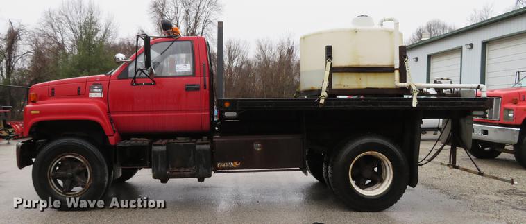 image for item DG3842 1997 Chevrolet C7500 dump flatbed truck