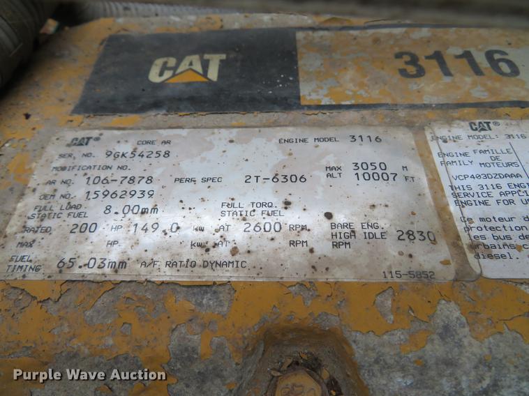 image for item DG3842 1997 Chevrolet C7500 dump flatbed truck