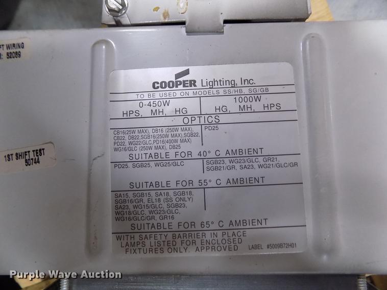 image for item DY9237 (24) Cooper Lighting high bay lights