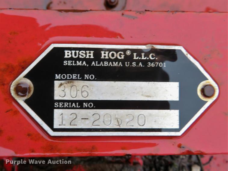 image for item EV9574 Bush Hog 306 rotary mower