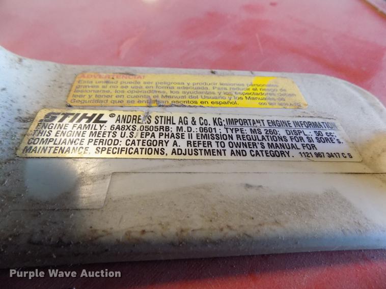 image for item FH9020 Stihl MS260 Pro chainsaw