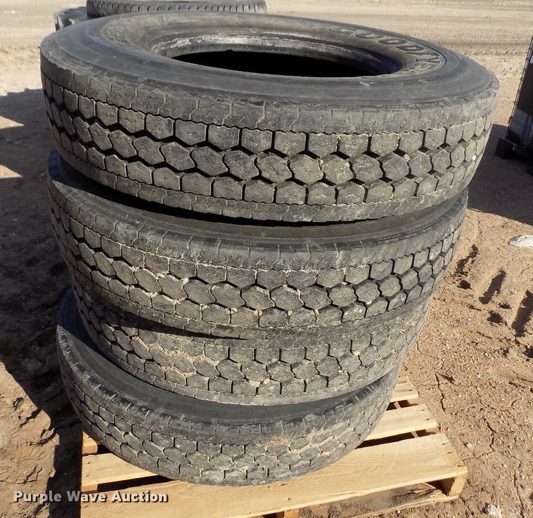 image for item FH9022 (4) Goodyear 11R22.5 tires