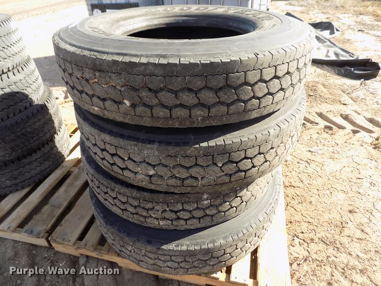 image for item FH9022 (4) Goodyear 11R22.5 tires