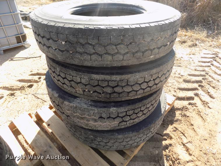 image for item FH9022 (4) Goodyear 11R22.5 tires