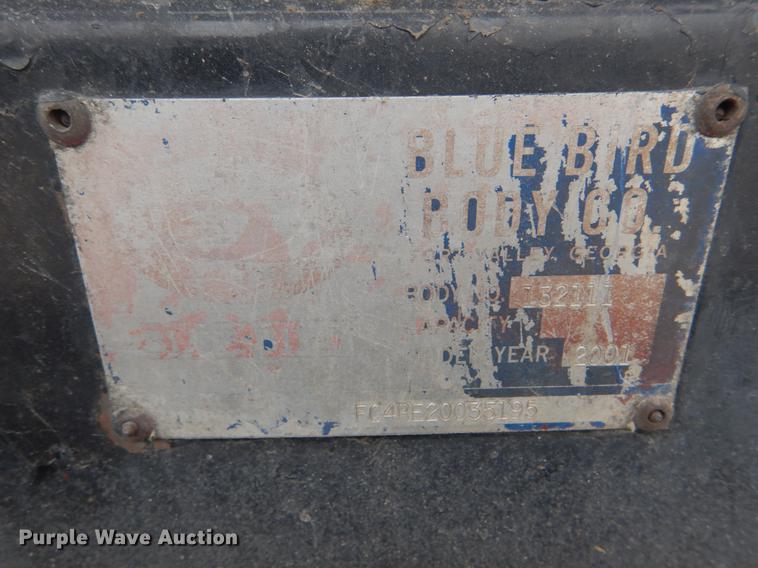 image for item FH9045 2001 Blue Bird LTC-40 coach bus