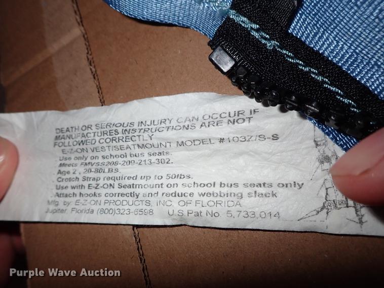 image for item FH9671 (10) EZ On 103Z/S-S vest/seat mounts