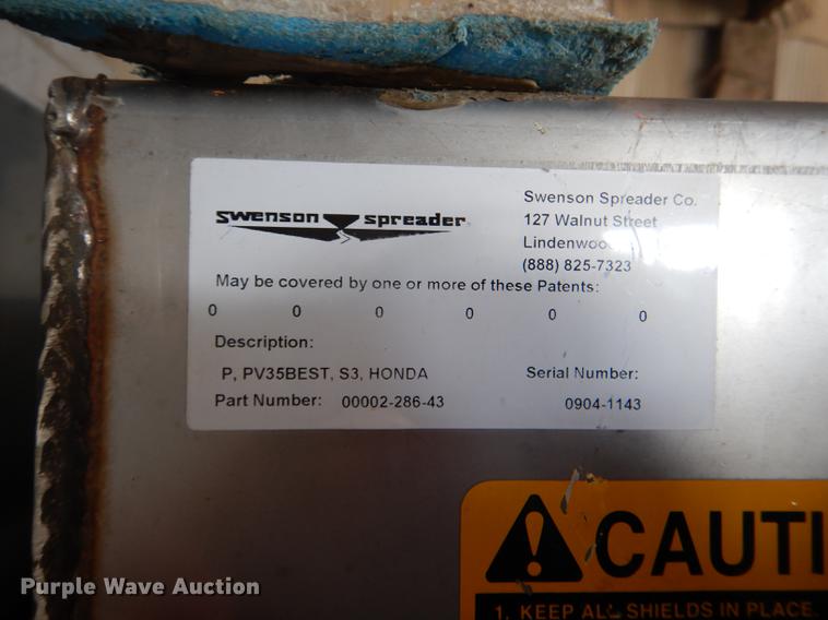 image for item FM9817 Swenson stainless steel V-box spreader