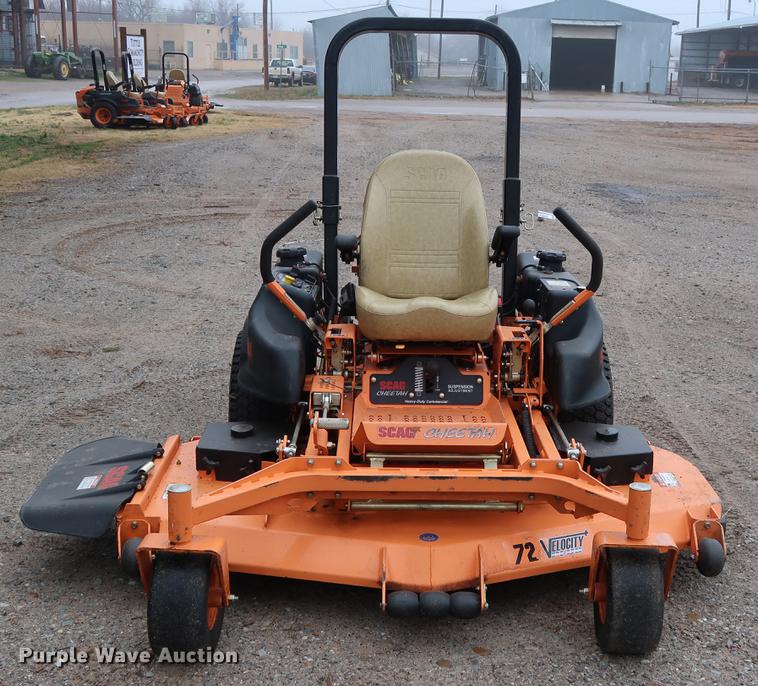 image for item FQ9221 2017 Scag Cheetah SCZ72V-31FX ZTR lawn mower