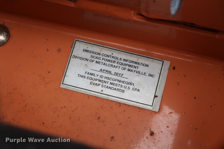 image for item FQ9221 2017 Scag Cheetah SCZ72V-31FX ZTR lawn mower