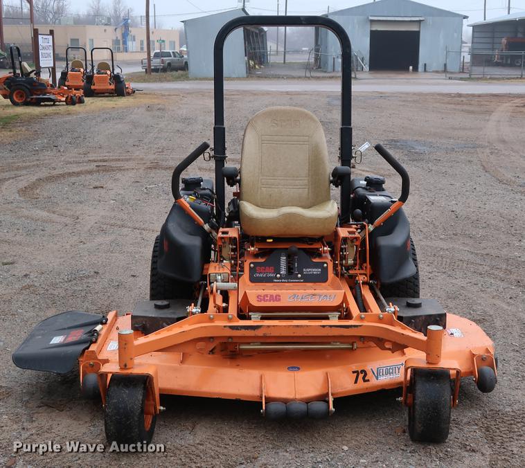 image for item FQ9222 2017 Scag Cheetah SCZ72V-31FX ZTR lawn mower