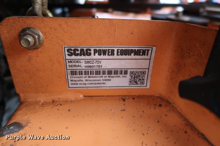 image for item FQ9222 2017 Scag Cheetah SCZ72V-31FX ZTR lawn mower