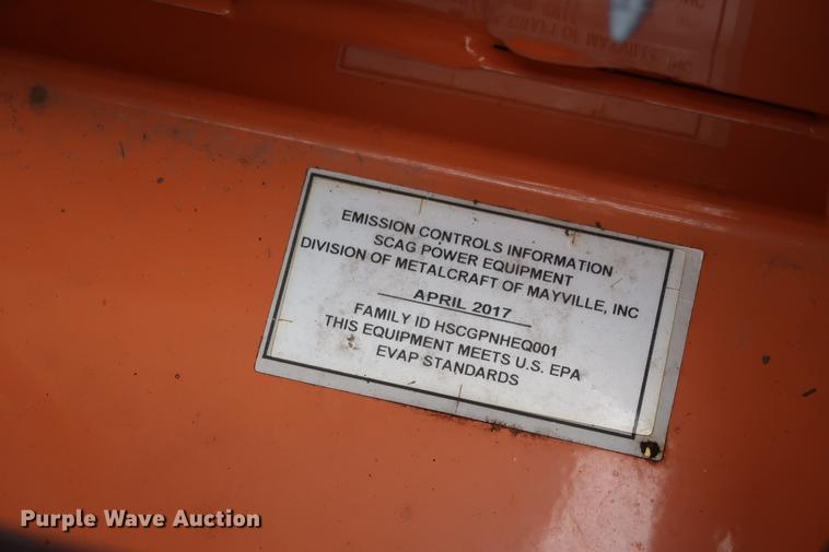 image for item FQ9222 2017 Scag Cheetah SCZ72V-31FX ZTR lawn mower