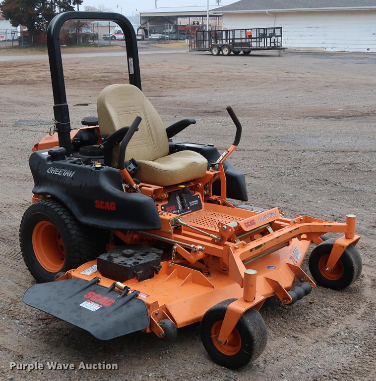 image for item FQ9223 2017 Scag Cheetah SCZ72V-31FX ZTR lawn mower
