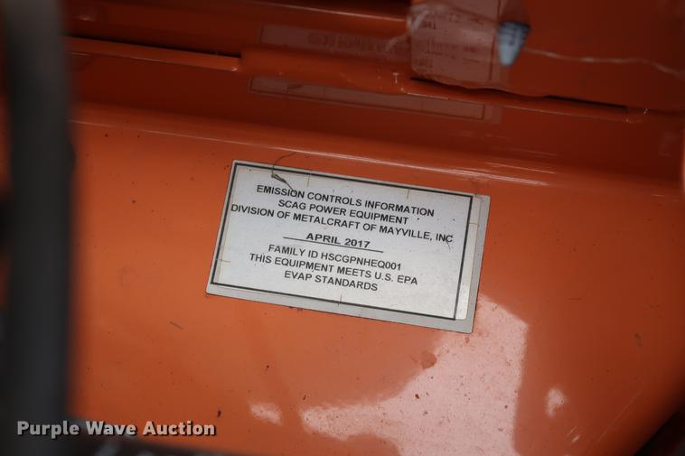 image for item FQ9223 2017 Scag Cheetah SCZ72V-31FX ZTR lawn mower