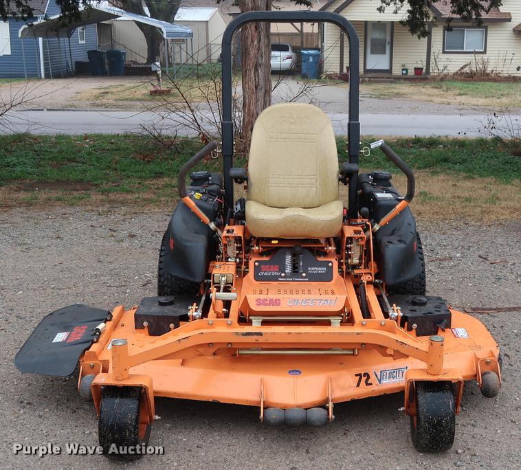image for item FQ9224 2017 Scag Cheetah SCZ72V-31FX ZTR lawn mower
