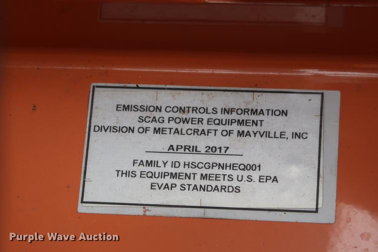 image for item FQ9224 2017 Scag Cheetah SCZ72V-31FX ZTR lawn mower