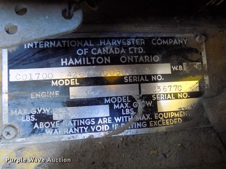 image for item DY9228 1968 International Loadstar CO1700 grain truck