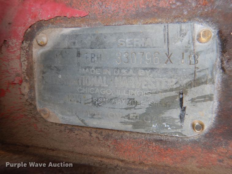 image for item FA9258 Farmall H tractor