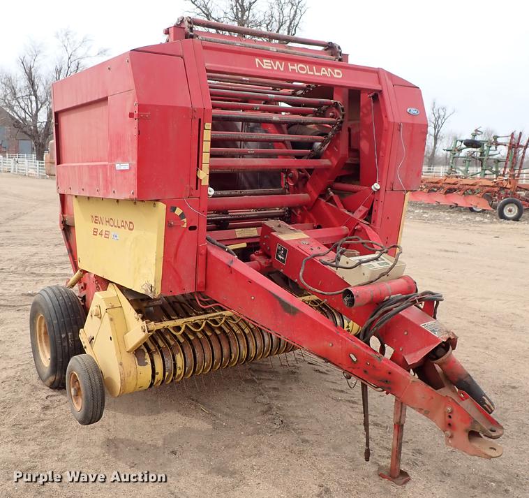 image for item FL9512 1989 New Holland 848 round baler